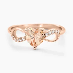 Histoire d'Or Bague Atieno Argent Rose Oxyde De Zirconium