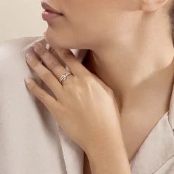 Bague Auberi Plaqué Or Jaune Oxyde De Zirconium-Histoire d'Or Sale