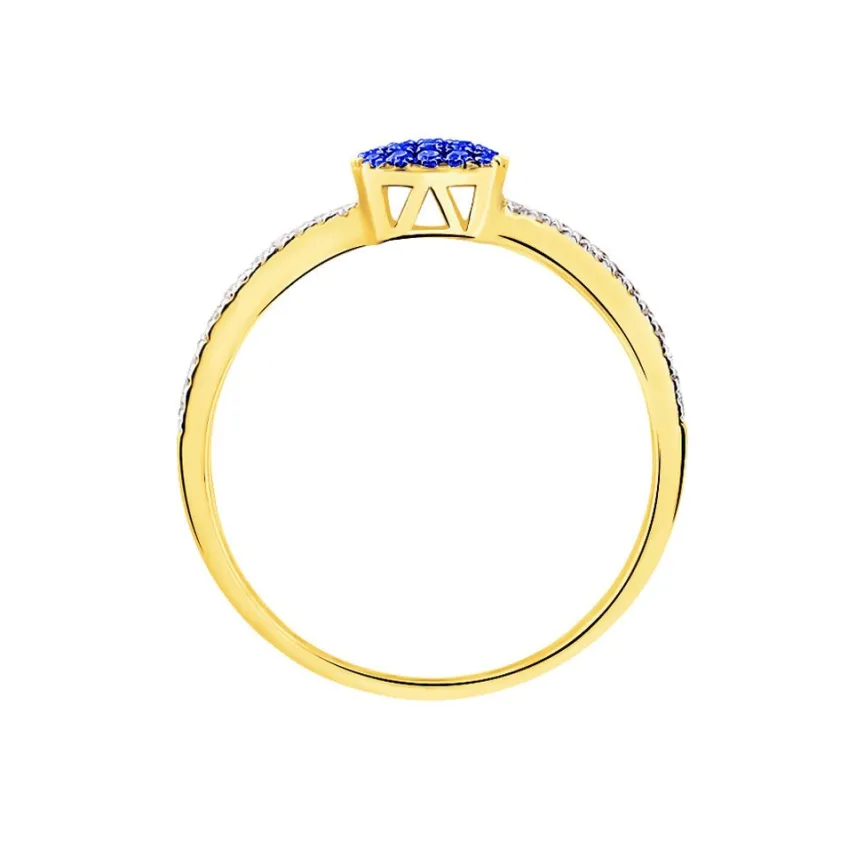 Bague Aude Or Jaune Saphir Et Diamant-Histoire d'Or Clearance