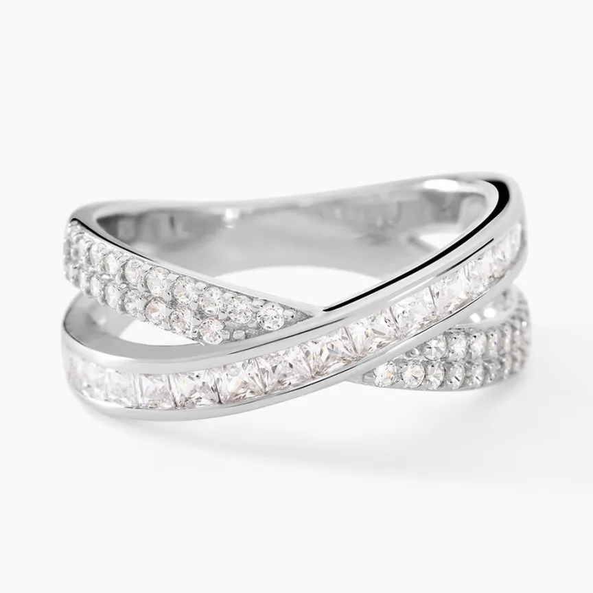 Bague Audon Argent Blanc Oxyde De Zirconium-Histoire d'Or Outlet