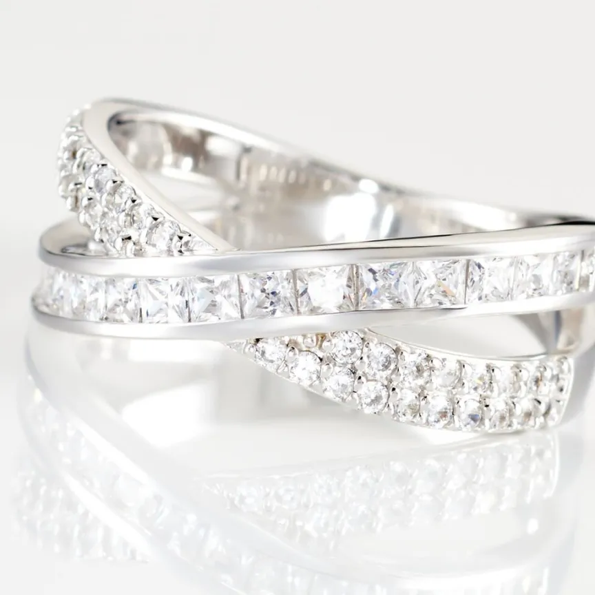 Bague Audon Argent Blanc Oxyde De Zirconium-Histoire d'Or Outlet