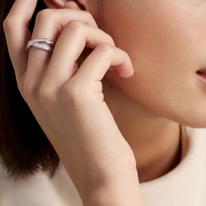 Bague Audon Argent Blanc Oxyde De Zirconium-Histoire d'Or Outlet