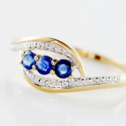 Bague Aurora Or Bicolore Saphir Et Diamant-Histoire d'Or Outlet