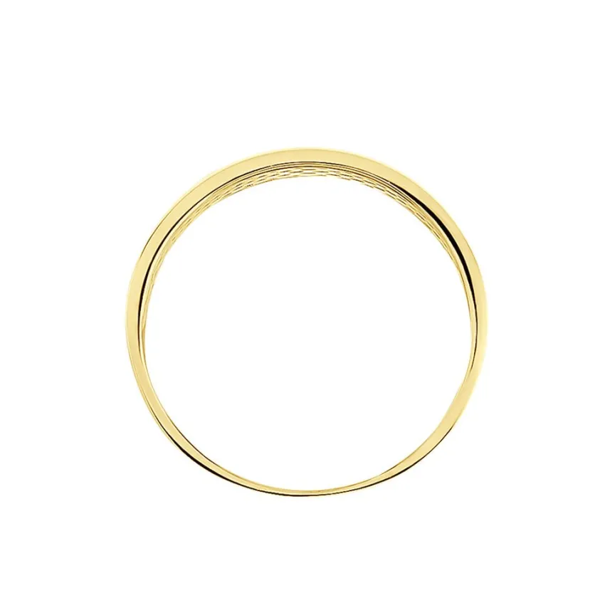 Bague Banda Or Jaune Oxyde De Zirconium-Histoire d'Or Sale