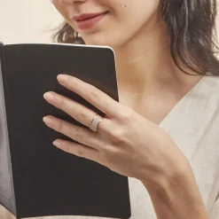 Bague Banda Or Jaune Oxyde De Zirconium-Histoire d'Or Sale