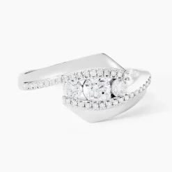 Bague Barbara Or Blanc Diamant-Histoire d'Or