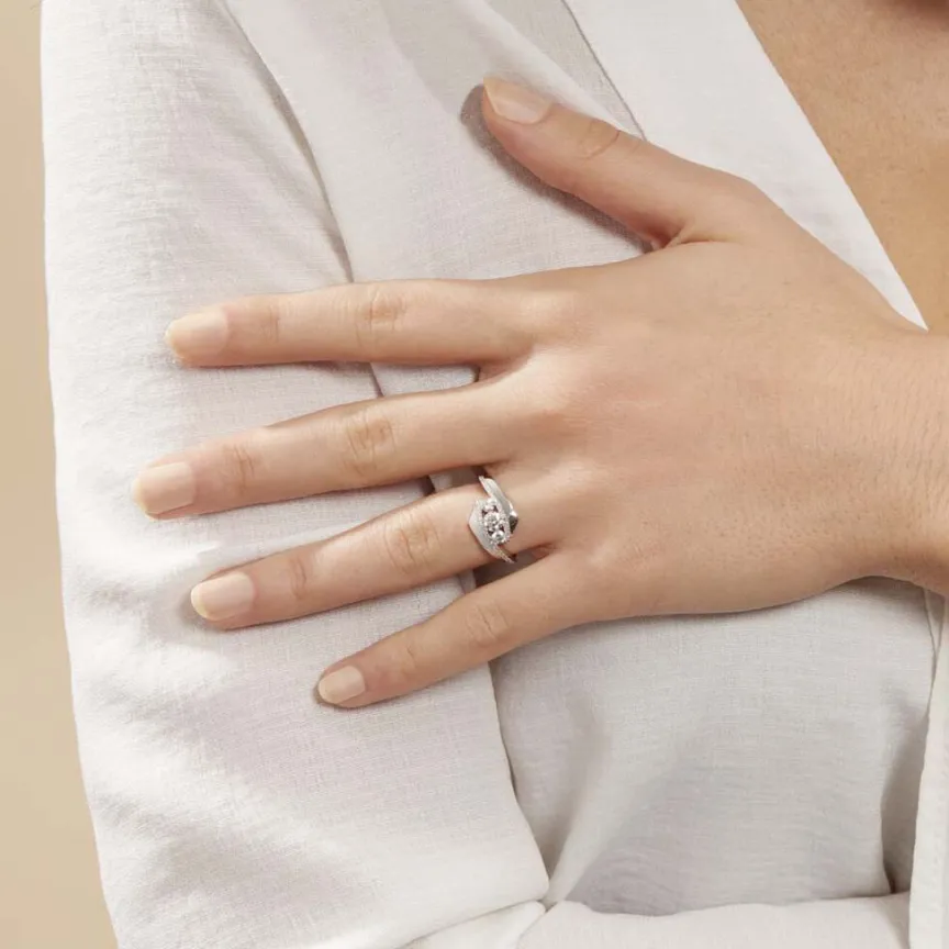 Bague Barbara Or Blanc Diamant-Histoire d'Or