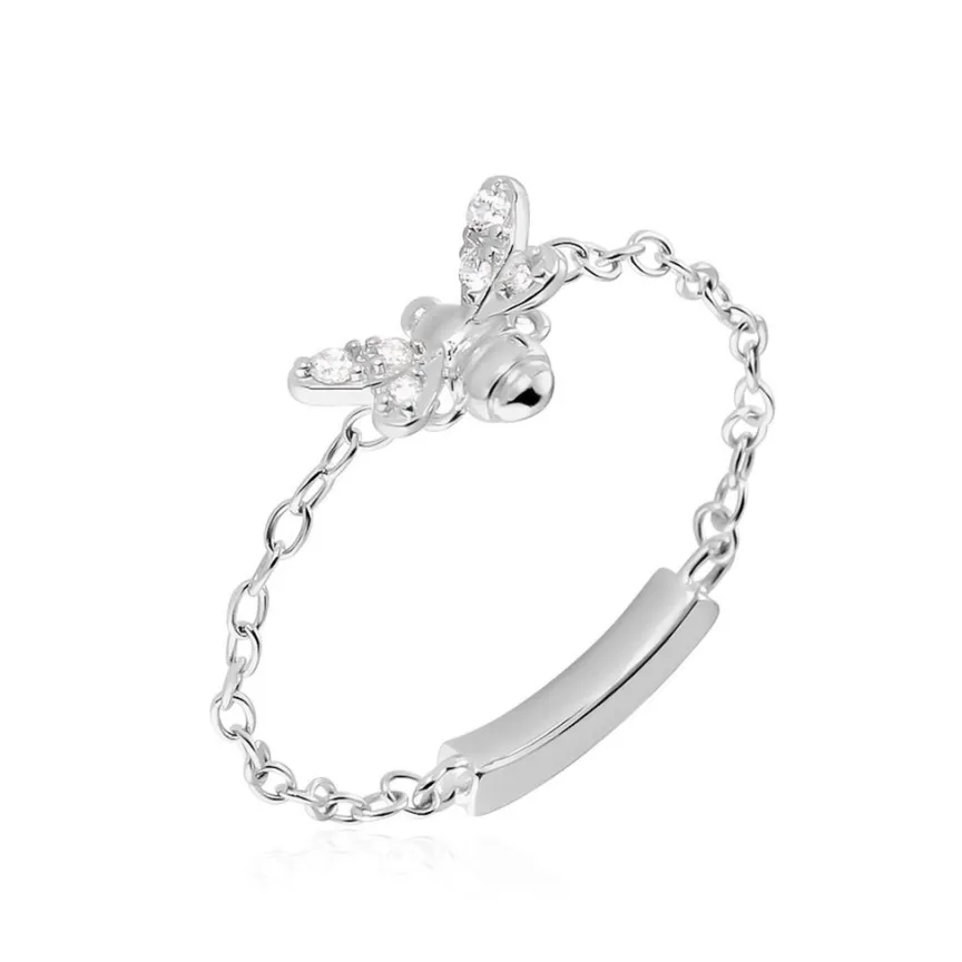 Bague Bee Good Argent Blanc Oxyde De Zirconium-Histoire d'Or Sale