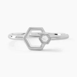 Bague Bee Good Argent Blanc Oxyde De Zirconium-Histoire d'Or Best