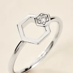 Bague Bee Good Argent Blanc Oxyde De Zirconium-Histoire d'Or Best