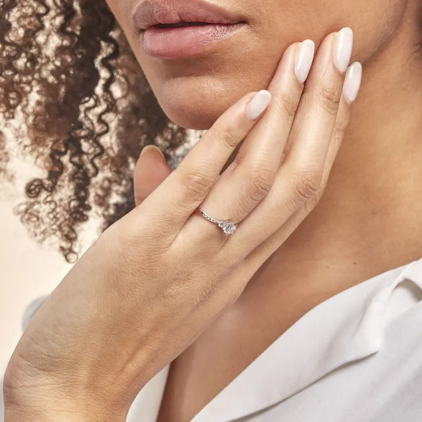 Bague Berata Or Blanc Oxyde De Zirconium-Histoire d'Or New