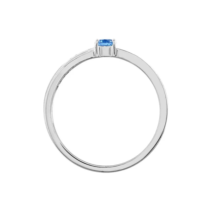 Bague Bertheline Argent Blanc Oxyde De Zirconium-Histoire d'Or Discount