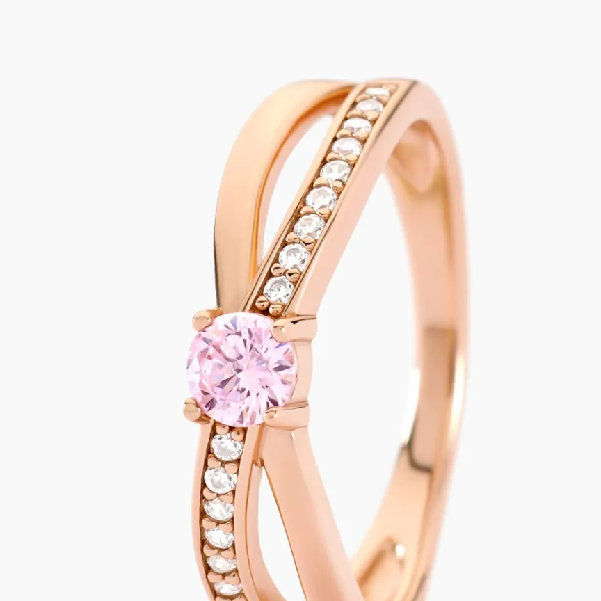 Bague Bertheline Argent Rose Oxyde De Zirconium-Histoire d'Or Outlet