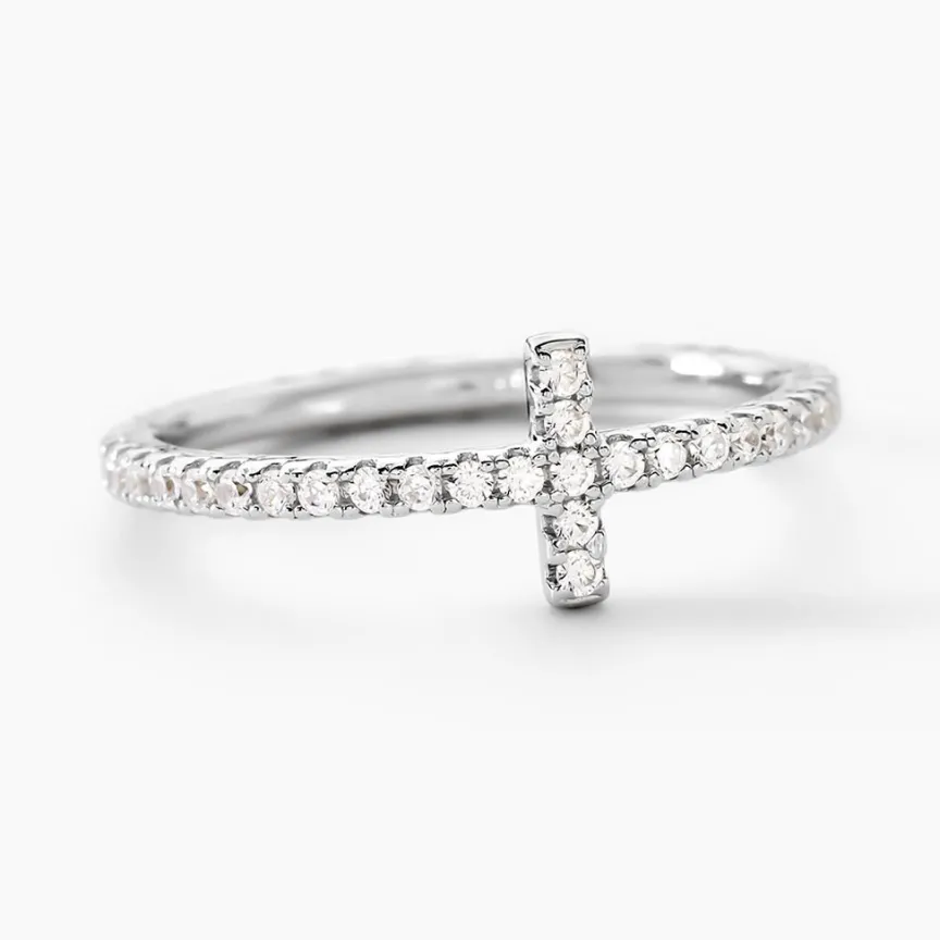 Bague Biche Argent Blanc Oxyde De Zirconium-Histoire d'Or Discount