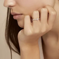 Bague Biche Argent Blanc Oxyde De Zirconium-Histoire d'Or Discount