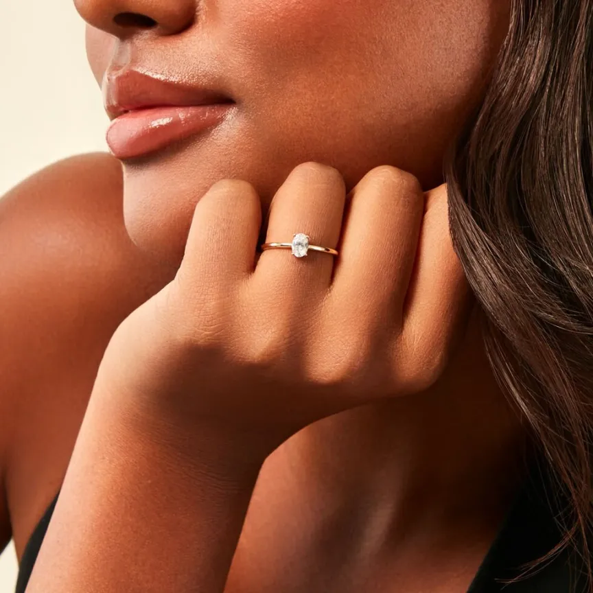 Bague Borje Or Jaune Oxyde De Zirconium-Histoire d'Or Discount