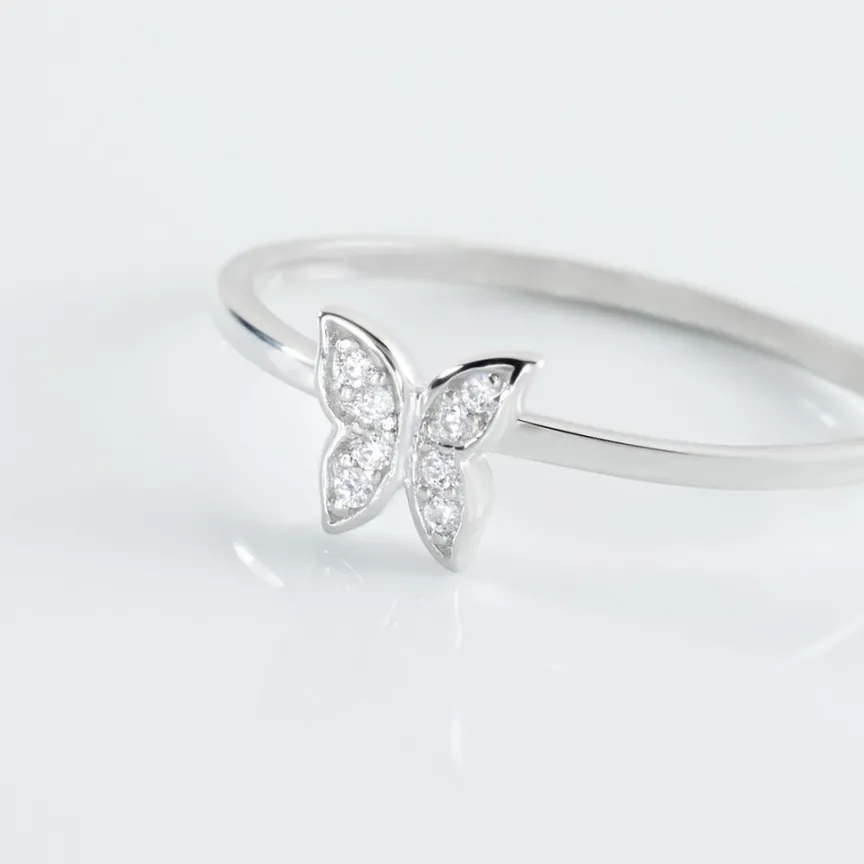 Bague Cadfan Argent Blanc Oxyde De Zirconium-Histoire d'Or Hot