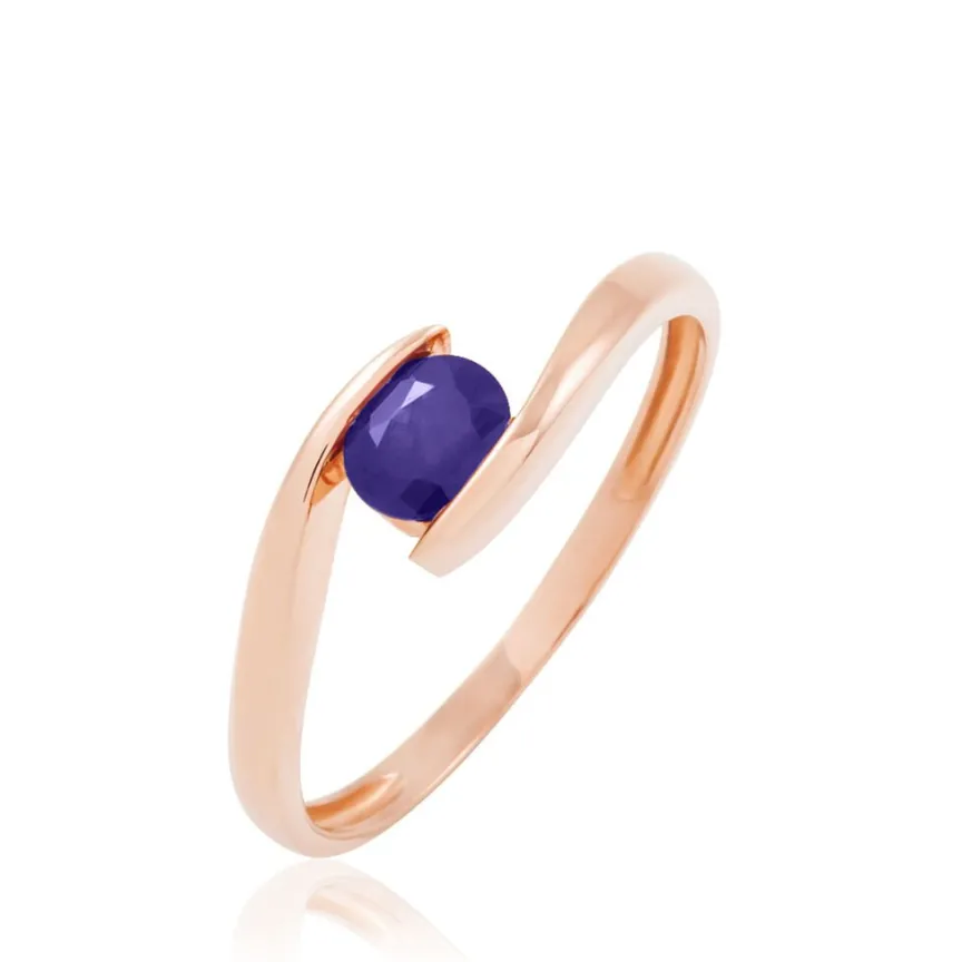 Bague Camilia Or Rose Amethyste-Histoire d'Or Outlet