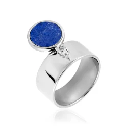 Bague Camillo Argent Blanc Lapis Lazuli-Histoire d'Or Best