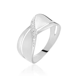Bague Camomille Or Blanc Diamant-Histoire d'Or Hot