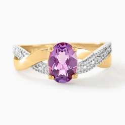 Bague Candice Or Jaune Amethyste-Histoire d'Or Outlet