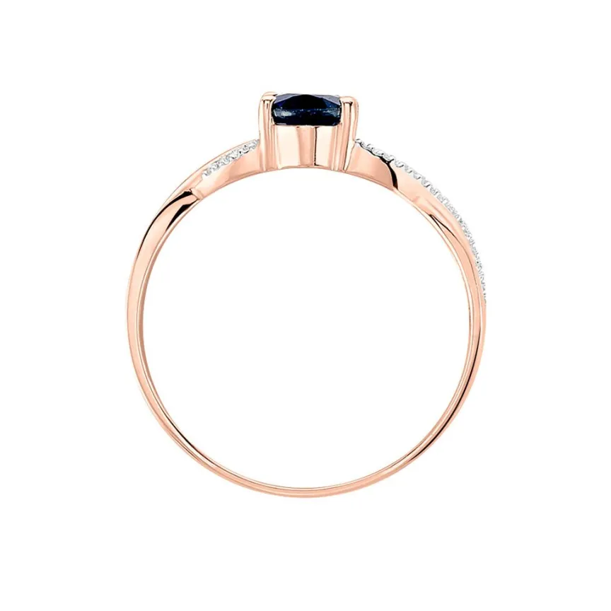 Bague Candice Or Rose Saphir-Histoire d'Or Online