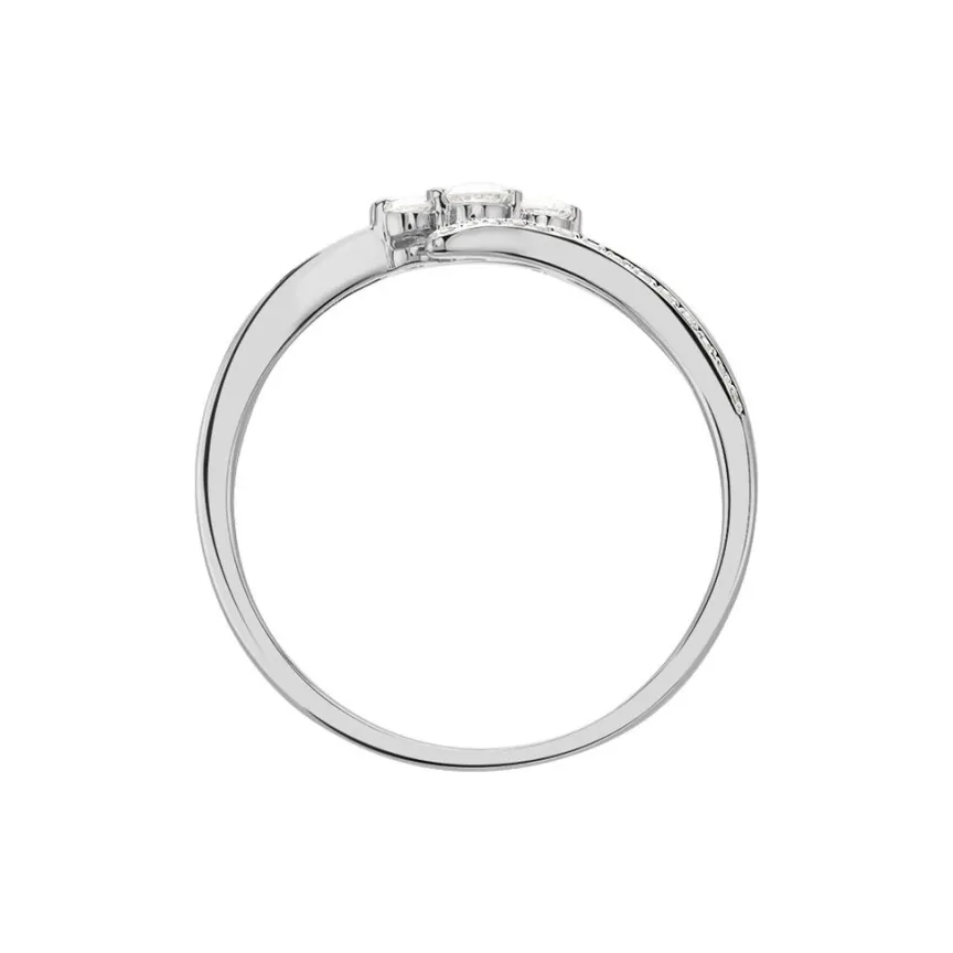 Bague Carey Or Blanc Diamant-Histoire d'Or New