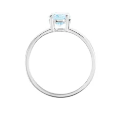 Bague Cassius Or Blanc Topaze Bleu Sky-Histoire d'Or Discount