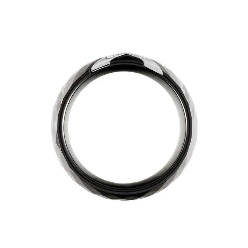 Bague Ceramique X Argent Blanc Oxyde De Zirconium Et Céramique-Histoire d'Or Online