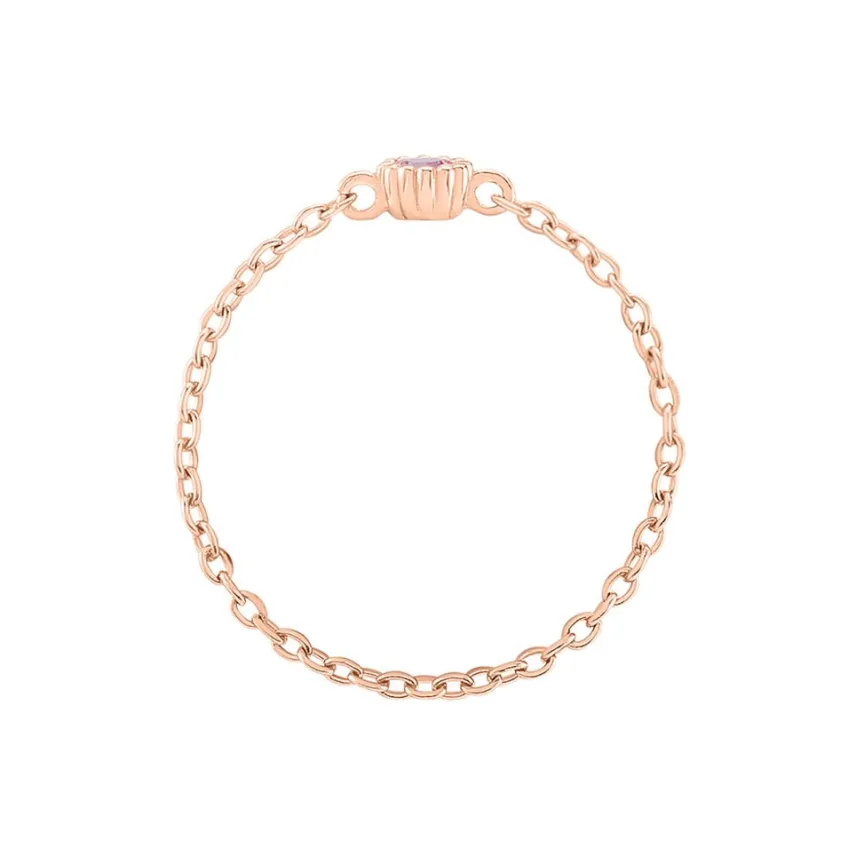 Bague Chaine Rio Selaron Argent Rose Oxyde De Zirconium-Histoire d'Or Online