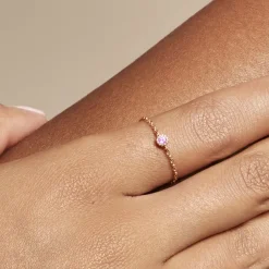 Bague Chaine Rio Selaron Argent Rose Oxyde De Zirconium-Histoire d'Or Online