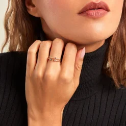 Bague Chaîne Universe Or Jaune Améthyste Topaze-Histoire d'Or Discount