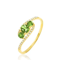 Bague Chloe Or Jaune Péridot Et Diamant-Histoire d'Or Outlet