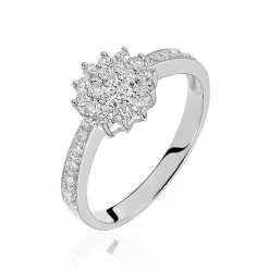 Bague Chou Or Blanc Diamant-Histoire d'Or Online