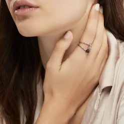 Bague Cleya Argent Blanc Céramique-Histoire d'Or Outlet