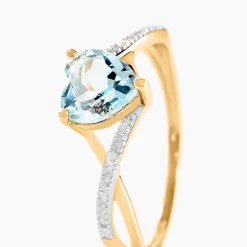 Bague Clothilde Or Jaune Topaze Oxyde De Zirconium-Histoire d'Or New