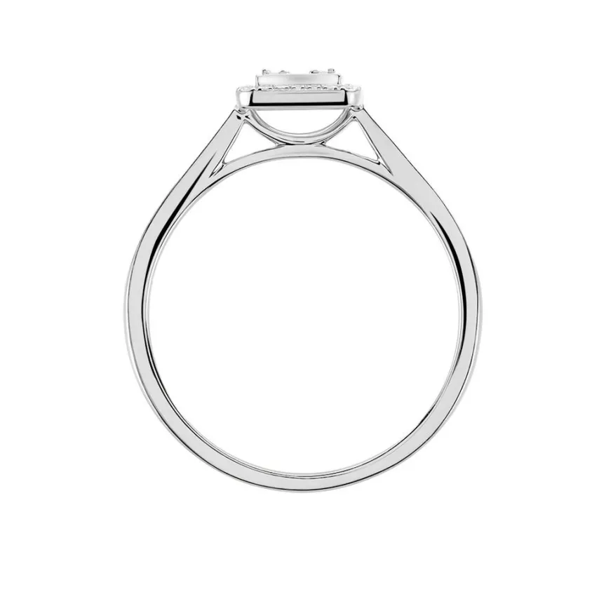 Bague Collection 1986 Or Blanc Diamant-Histoire d'Or Discount