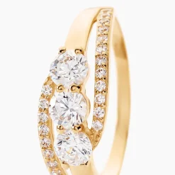 Histoire d'Or Bague Comete De Zirconium