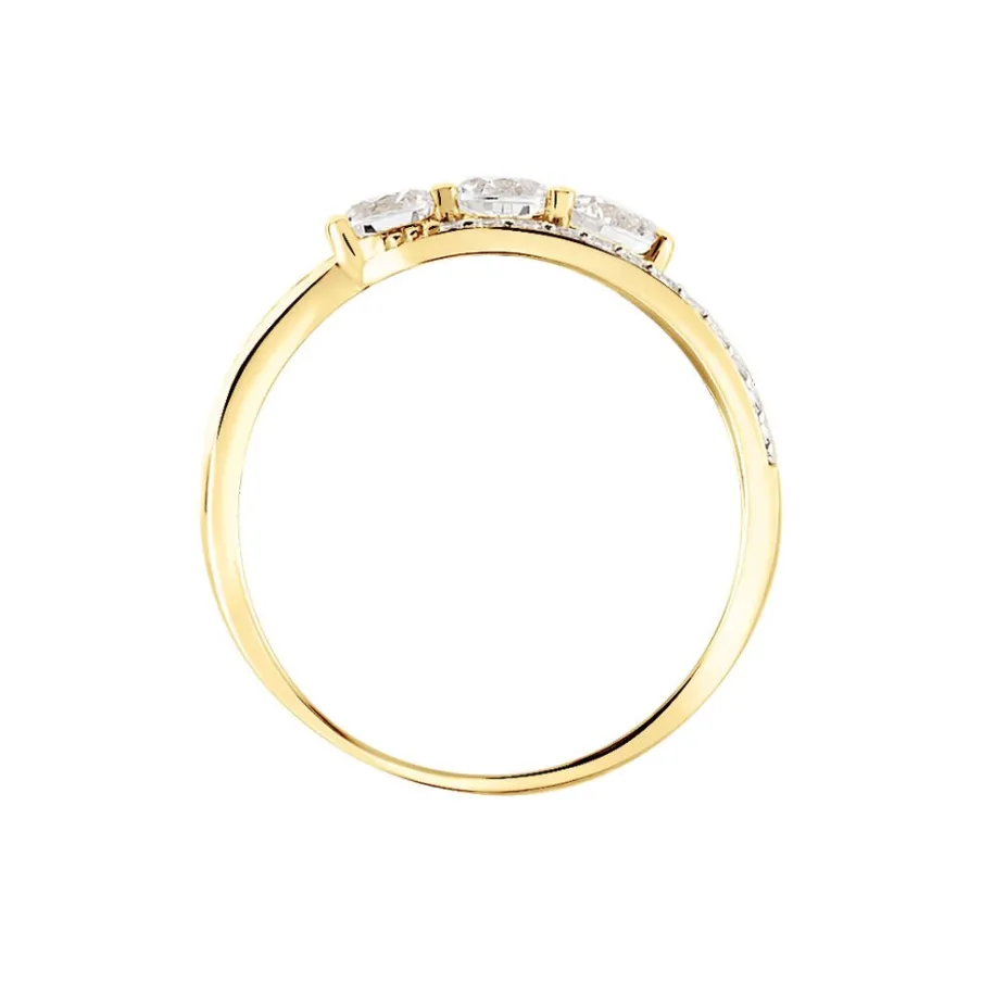 Histoire d'Or Bague Comete De Zirconium