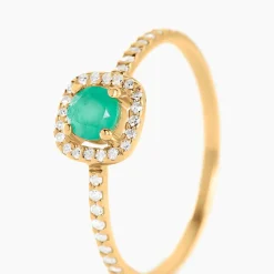 Histoire d'Or Bague Cosimo Or Jaune Emeraude Diamant