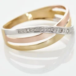 Bague Cramitia Or Tricolore Diamant-Histoire d'Or Discount