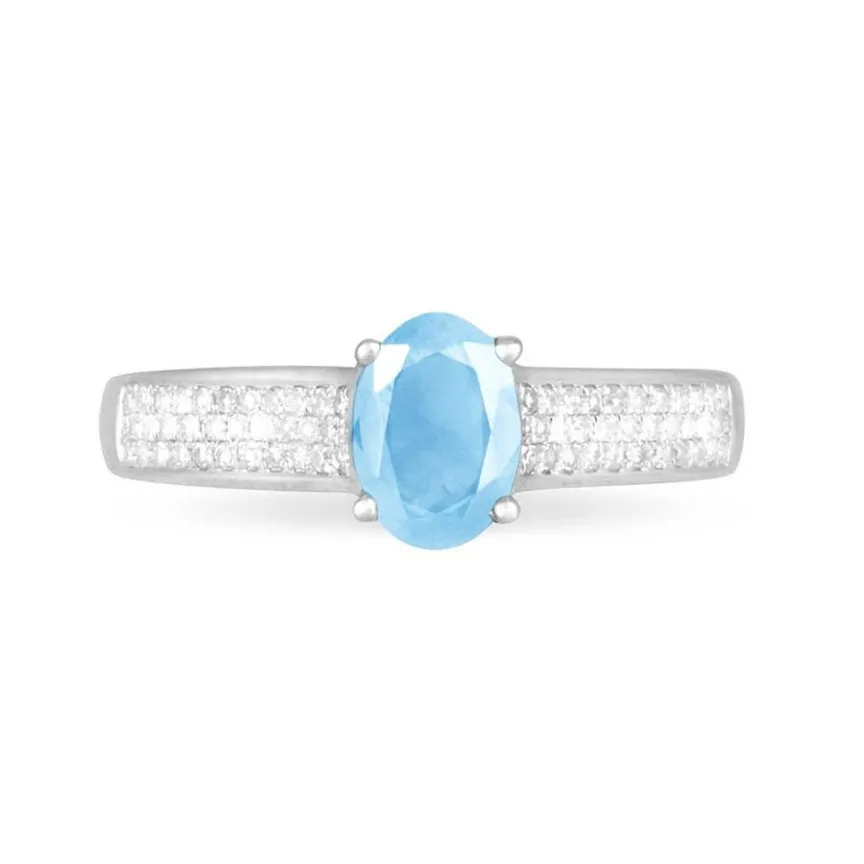 Bague Crista Or Blanc Topaze Et Diamant-Histoire d'Or Best