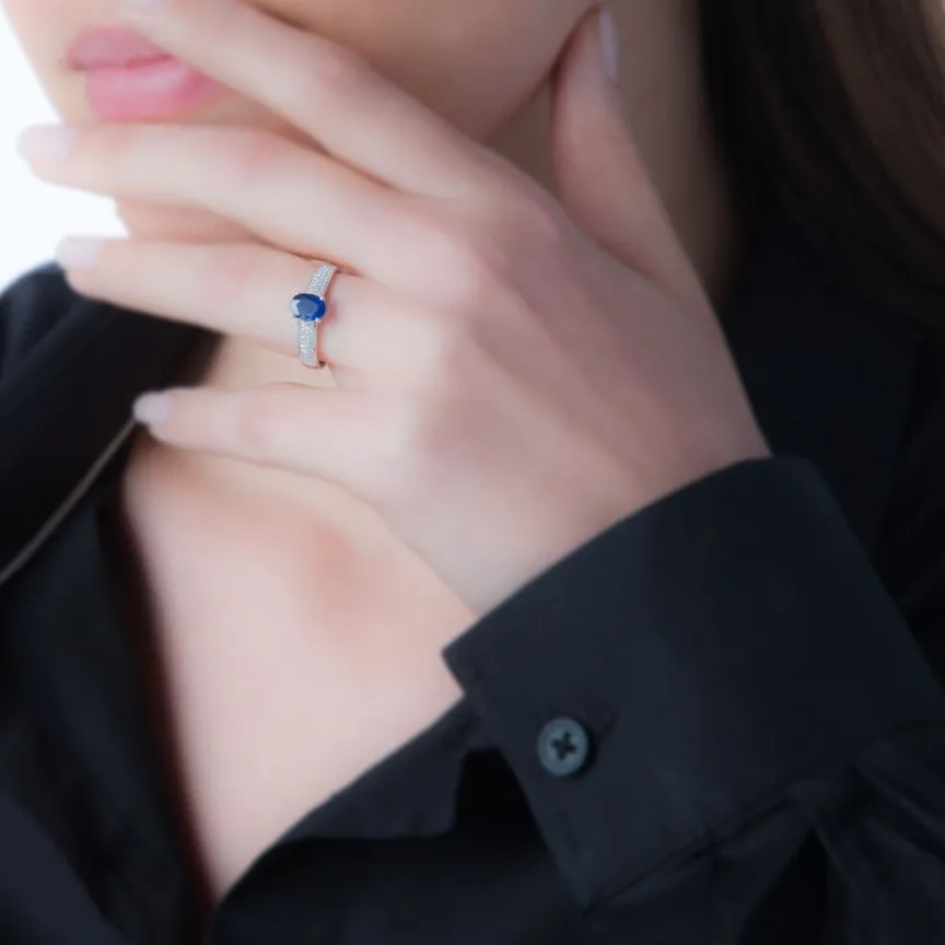 Bague Crista Or Blanc Topaze Et Diamant-Histoire d'Or Best