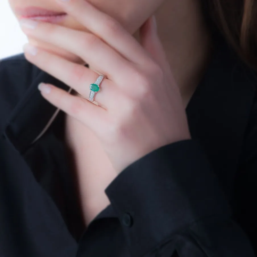 Histoire d'Or Bague Crista Or Jaune Quartz Et Diamant