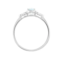 Bague Cyprille Or Blanc Topaze Et Oxyde De Zirconium-Histoire d'Or Outlet