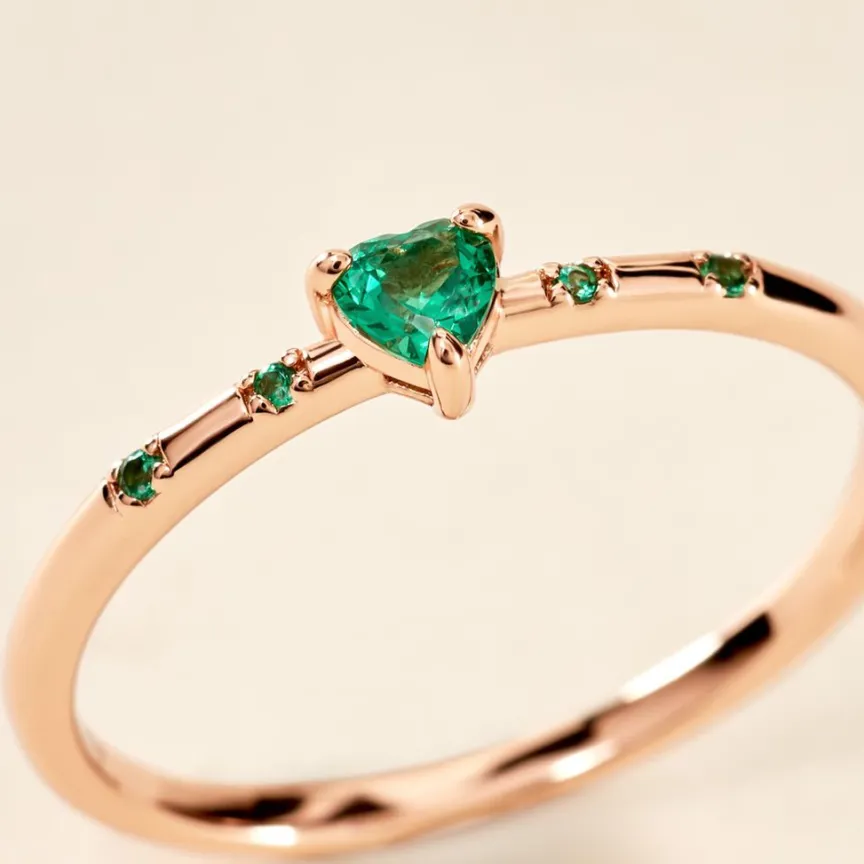 Bague Déclaration Argent Rose Oxyde De Zirconium-Histoire d'Or Online