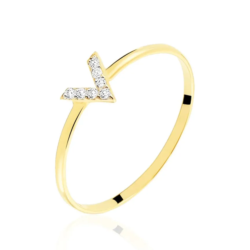 Bague De Phalange Celene Or Jaune Oxyde De Zirconium-Histoire d'Or Outlet