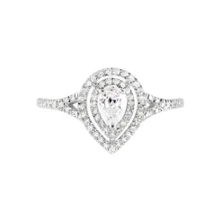 Bague Diamina Or Blanc Diamant-Histoire d'Or Sale