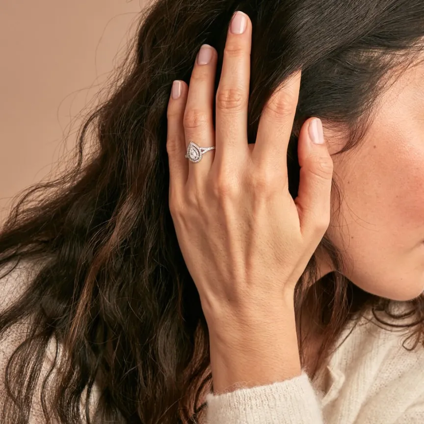Bague Diamina Or Blanc Diamant-Histoire d'Or Sale
