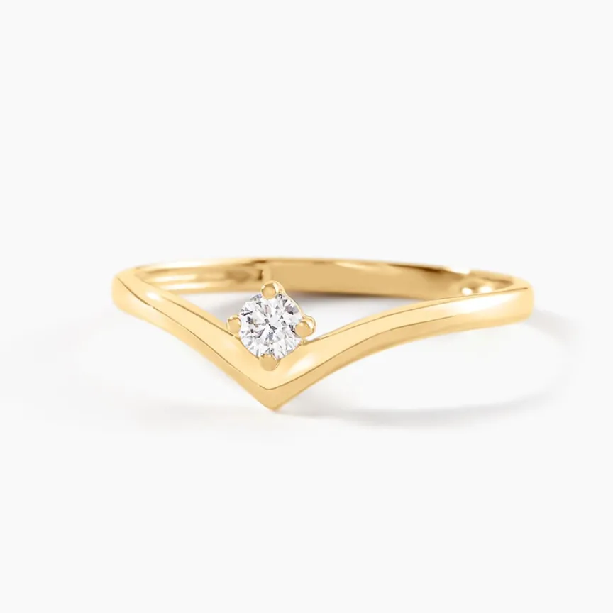 Bague Dipali Or Jaune Diamant Synthétique-Histoire d'Or Sale